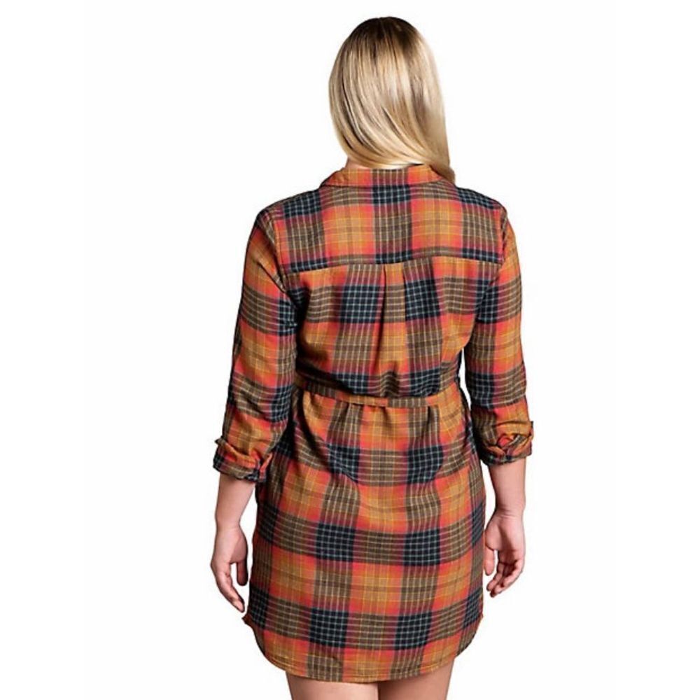 NWT Toad & Co W’s Re-Form Flannel Shirtdress
Sz S in Cedar Ombré - Picture 2 of 14